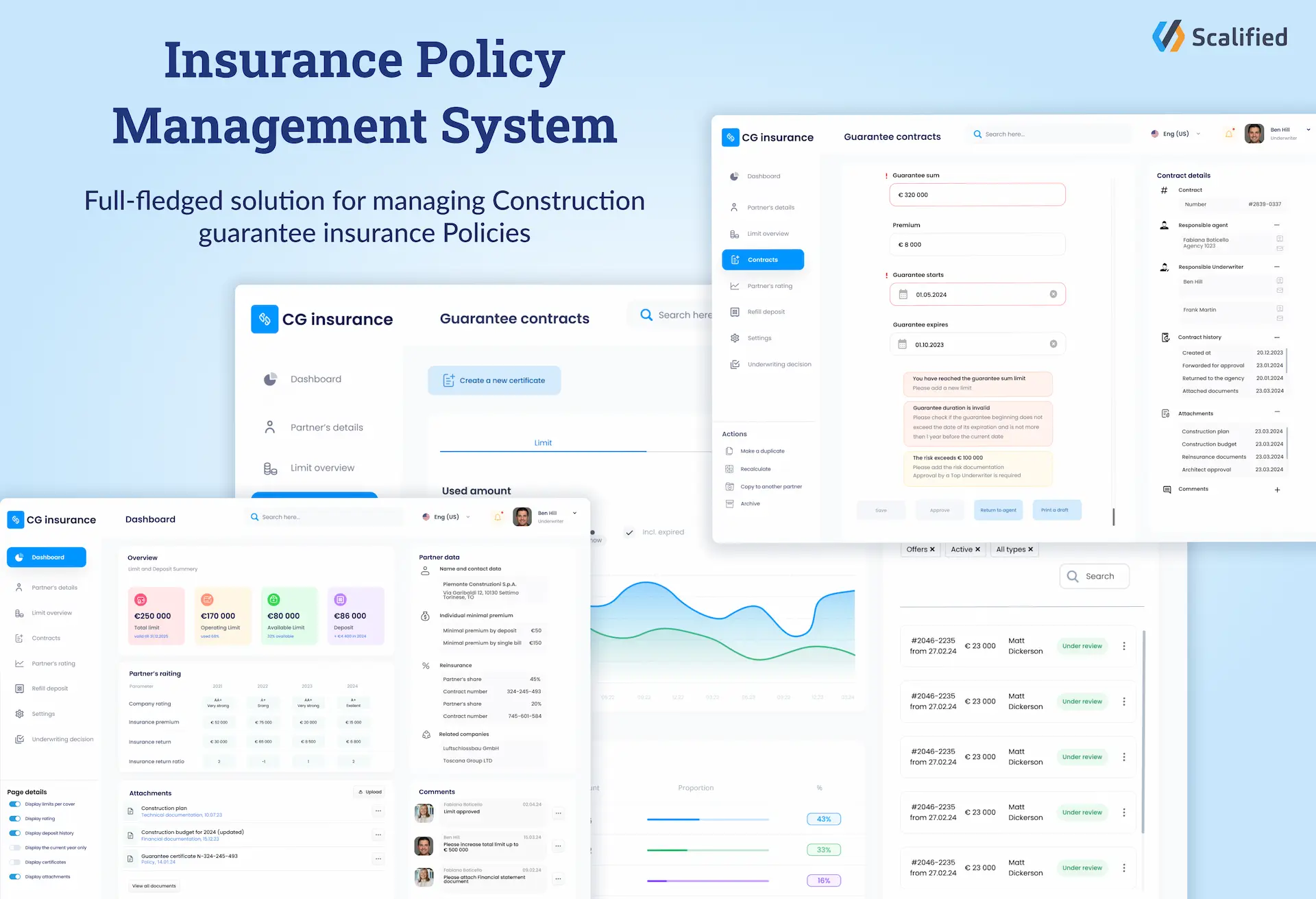 Insurance policy management system