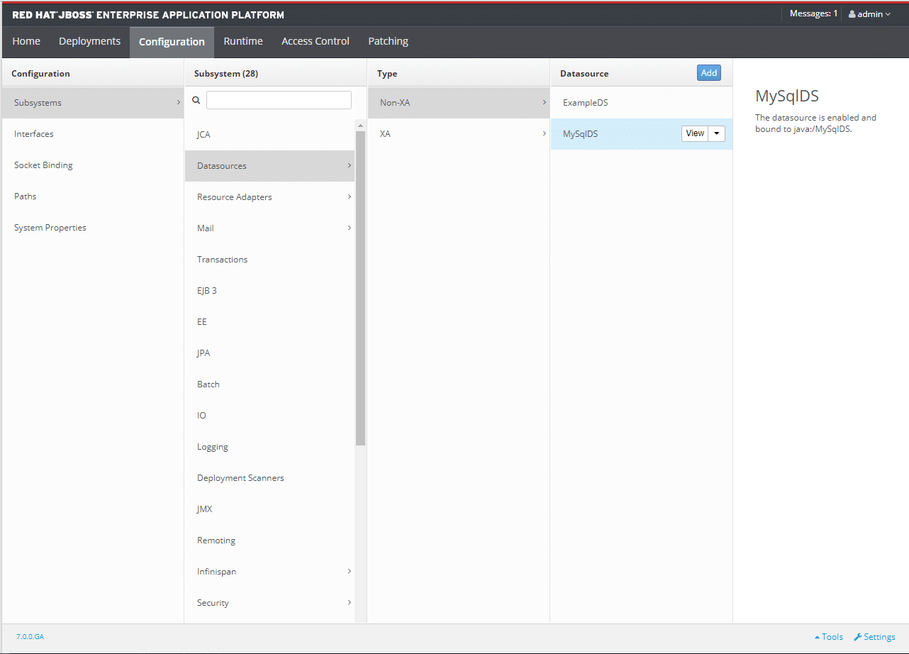 Jboss Admin Console